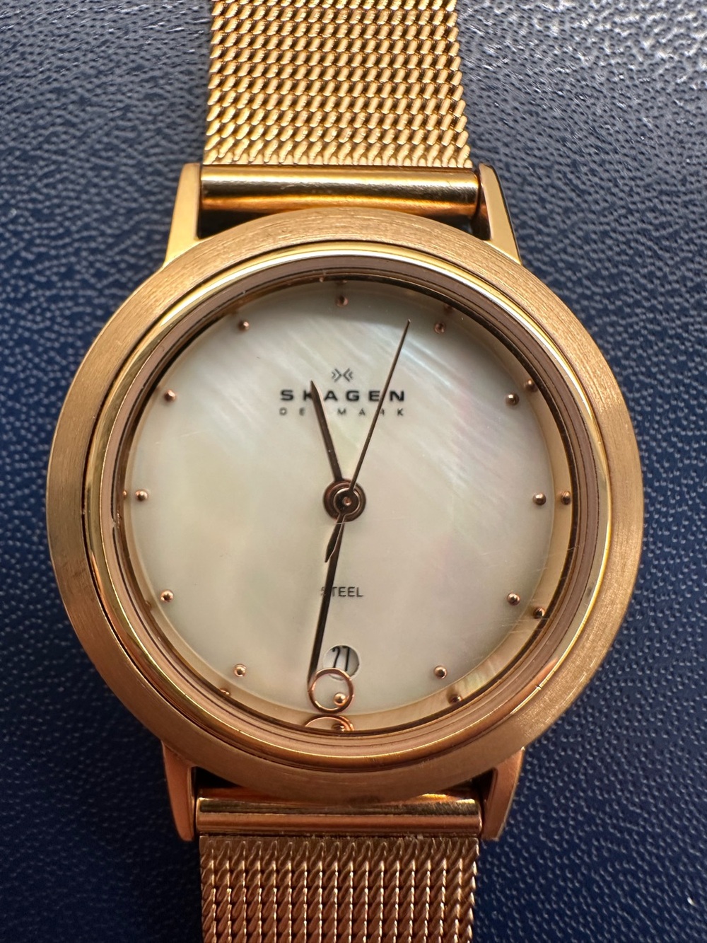 Skagen Gold Toned Women’s Watch 
Style No. 16SRRW
See description & photos